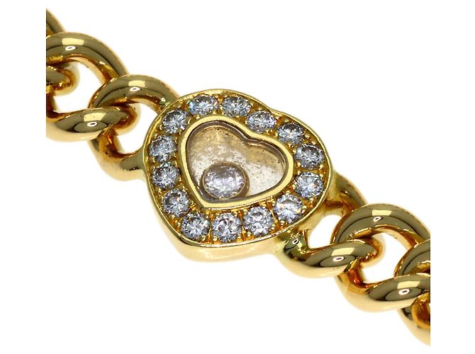 Bracciale Charm Chopard Happy Diamonds in Oro Giallo 18K - vista 8