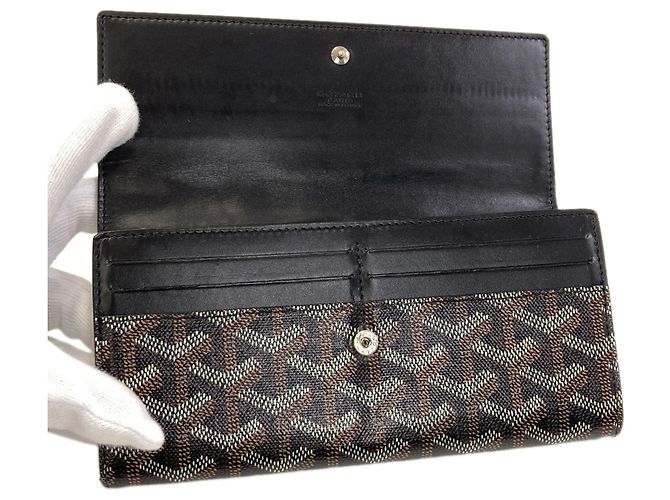 Cartera larga Goyard con estampado chevron - vista 4