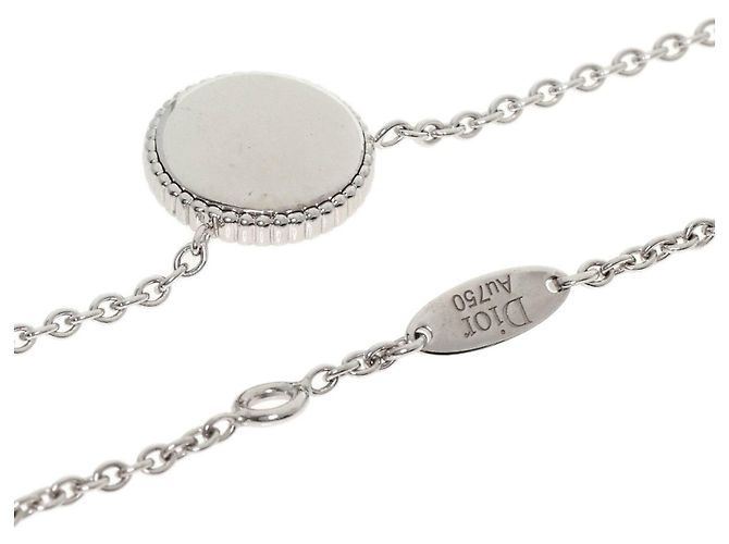 Collana Christian Dior in oro bianco 18K e diamanti - vista 2