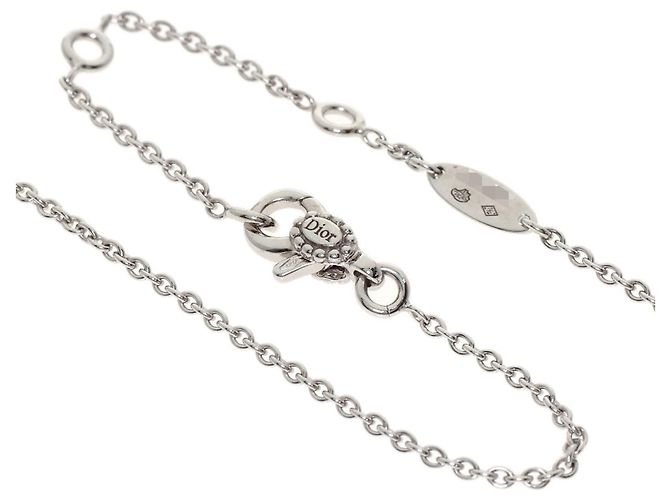 Collana Christian Dior in oro bianco 18K e diamanti - vista 3