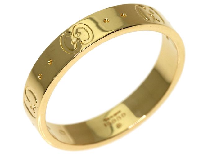Anello Gucci Icon Band in oro giallo 18K - vista 2