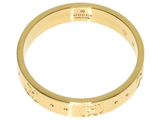 Anello Gucci Icon Band in oro giallo 18K - vista 4