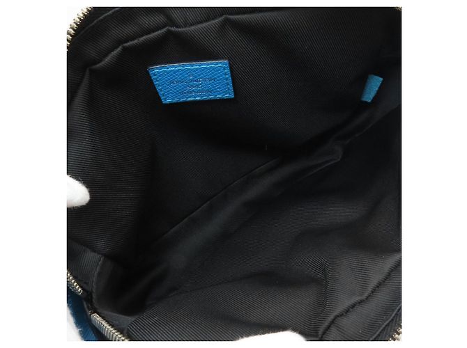Marsupio Louis Vuitton Blue Taigarama - vista 5