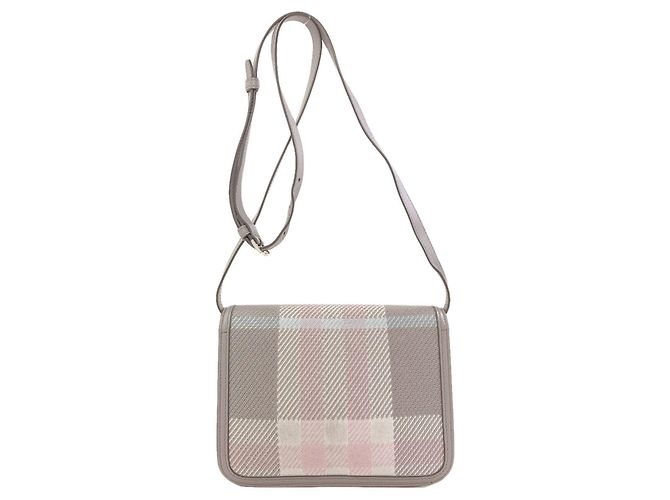 Borsa a tracolla Burberry TB Logo Knit Check - vista 2