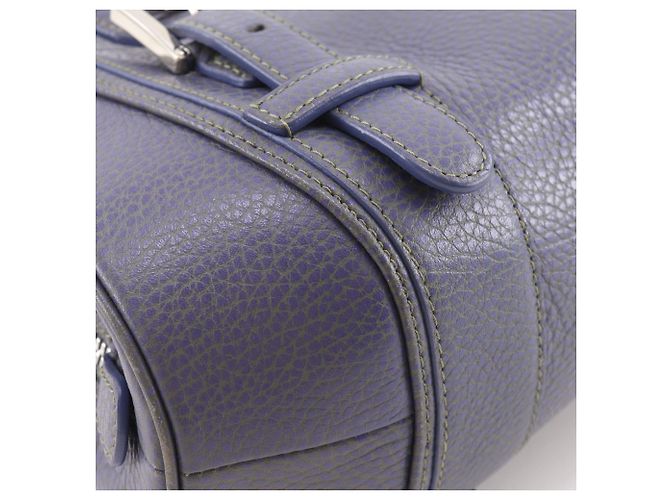 Loewe Sender Handtasche Blau Leder - Ansicht 4