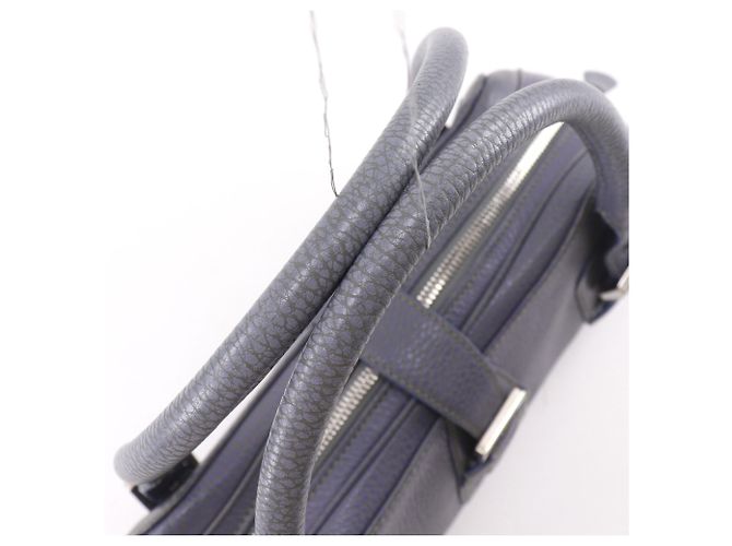 Loewe Sender Handtasche Blau Leder - Ansicht 5