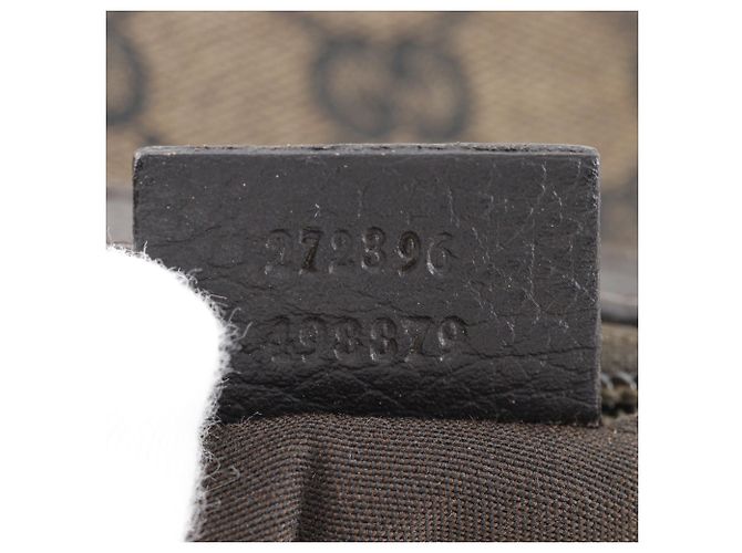 Borsa a tracolla Gucci in tela GG marrone - vista 15