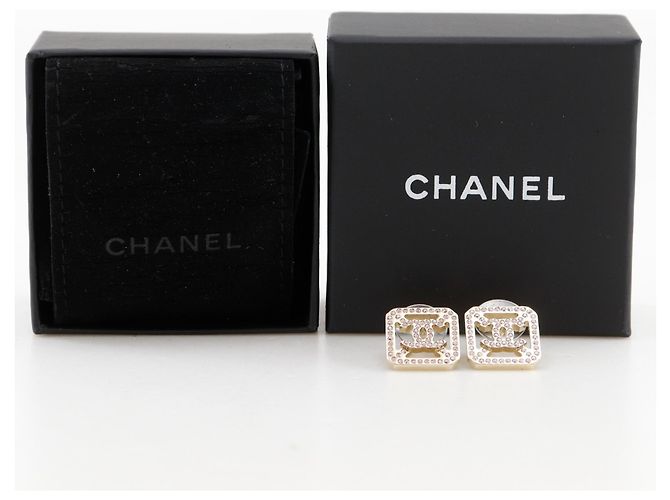Pendientes de botón Chanel Coco Mark - vista 10
