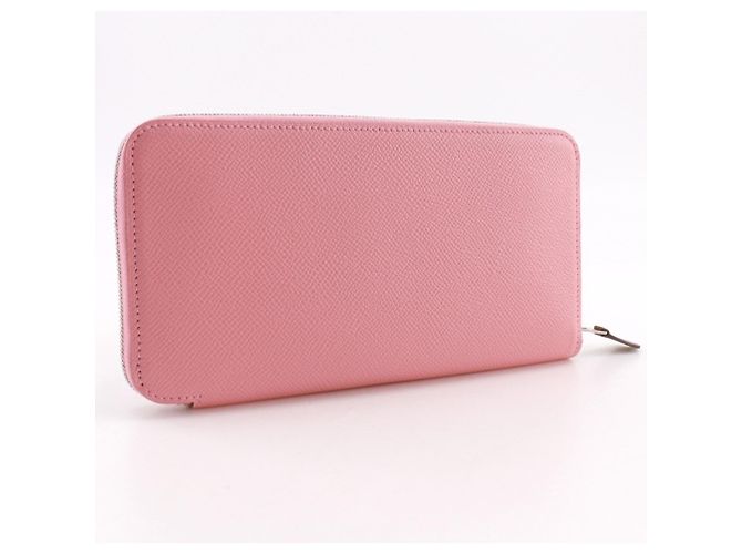 Hermès Portafoglio lungo Hermes Azap in seta Rosa - vista 3