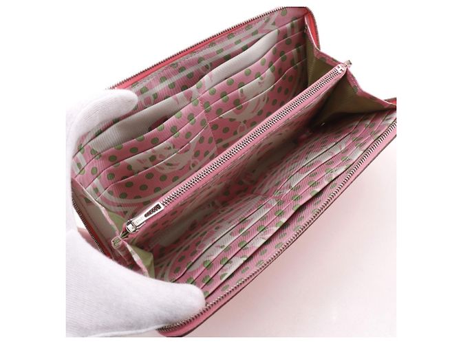 Hermès Portafoglio lungo Hermes Azap in seta Rosa - vista 5
