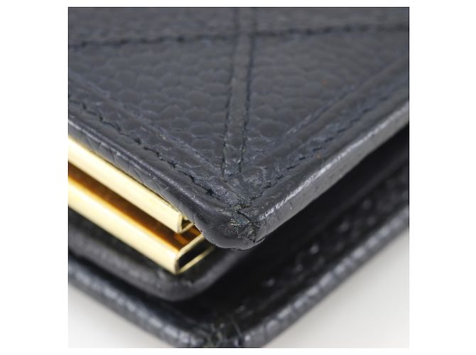 Chanel Black Bicolore Bi-fold Wallet - view 4