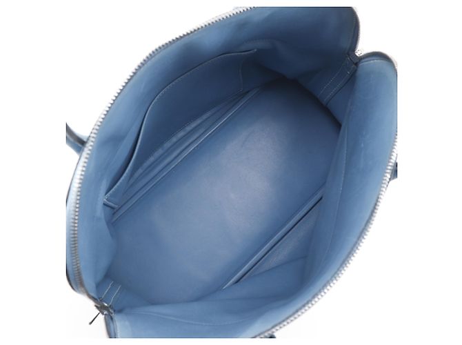 Hermès Borsa Hermes Bolide 35 in pelle Blue Jean - vista 6
