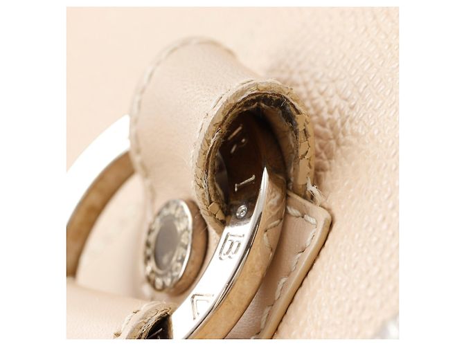 Bulgari Borsa Bvlgari in pelle beige - vista 13