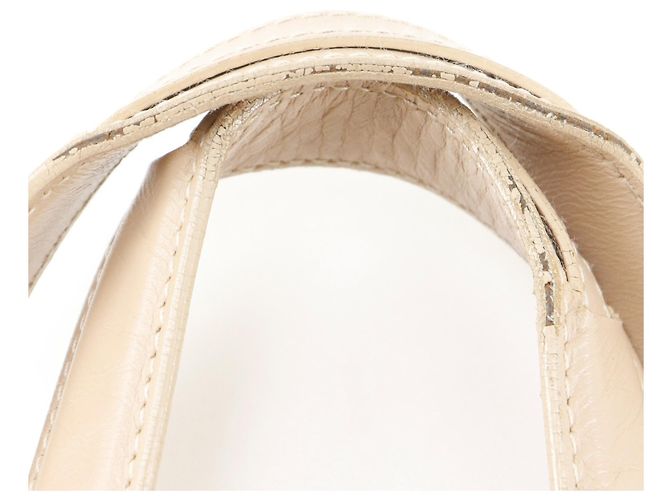 Bulgari Borsa Bvlgari in pelle beige - vista 14