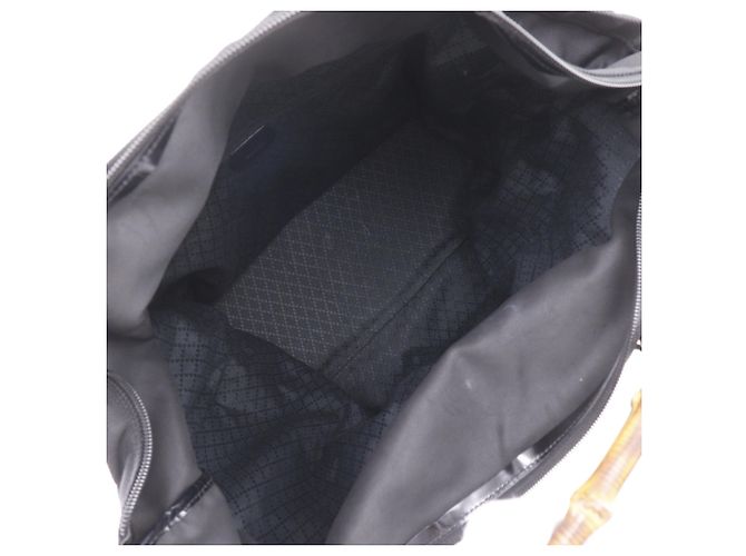 Borsa Tote Gucci Bamboo Nera - vista 6