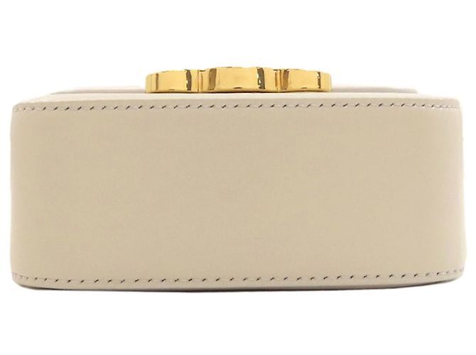 Céline Borsa a tracolla Celine Mini Claude in pelle di vitello grigio chiaro - vista 4