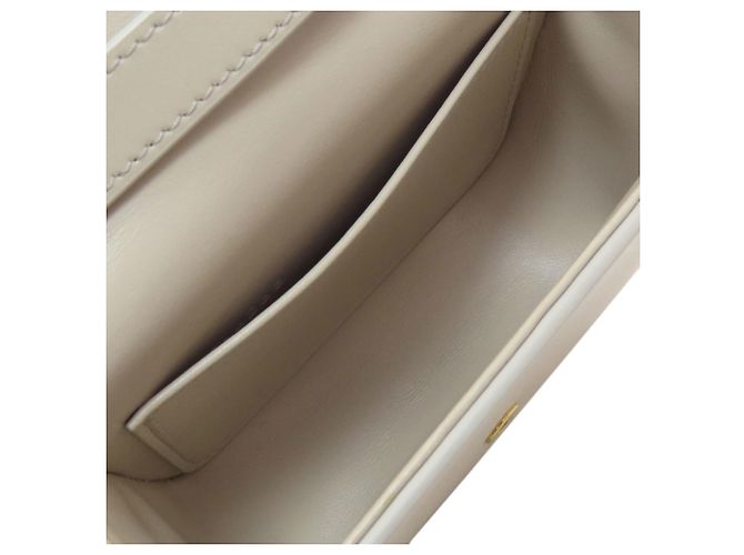 Céline Borsa a tracolla Celine Mini Claude in pelle di vitello grigio chiaro - vista 5
