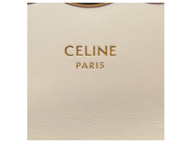 Céline Borsa a tracolla Celine Mini Claude in pelle di vitello grigio chiaro - vista 6