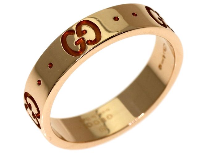 Anello Gucci Icon in oro rosa 18K - vista 2