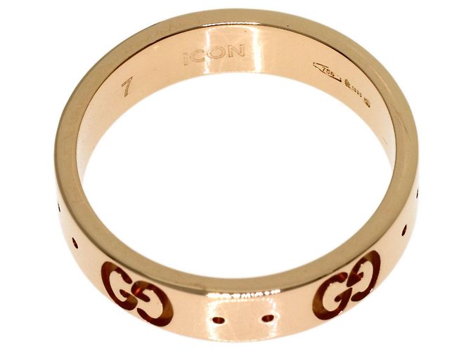 Anello Gucci Icon in oro rosa 18K - vista 5