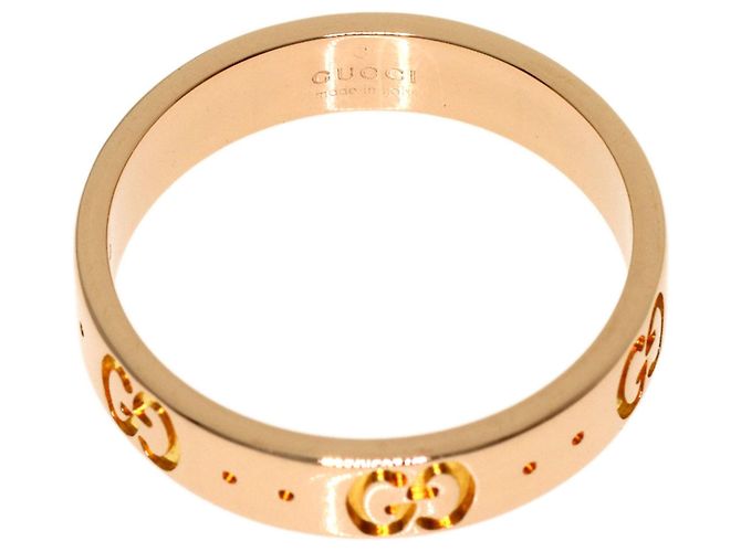 Anello Gucci Icon Band in oro rosa 18K - vista 4