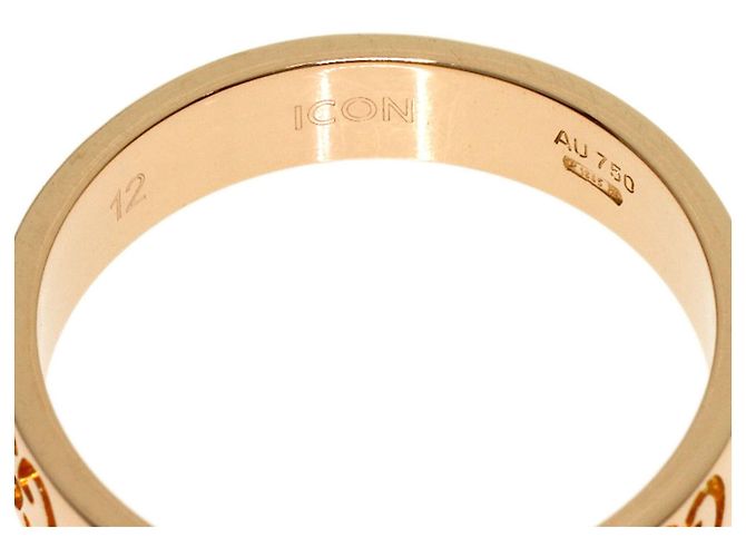 Anello Gucci Icon Band in oro rosa 18K - vista 5