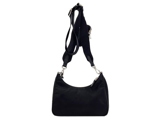 Borsa a tracolla 2-Way Re-Edition con logo Prada - vista 2