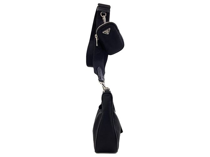 Borsa a tracolla 2-Way Re-Edition con logo Prada - vista 3