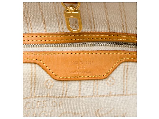 Louis Vuitton White Damier Azur Neverfull GM - vista 5