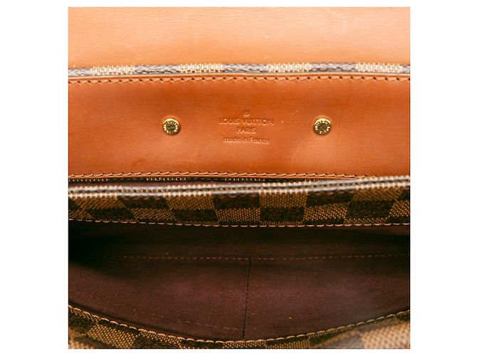 Louis Vuitton Brown Damier Ebene Pochette Ascot - vista 4