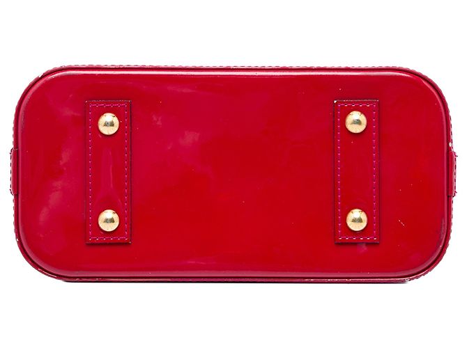 Louis Vuitton Red Monogram Vernis Alma BB - vista 3