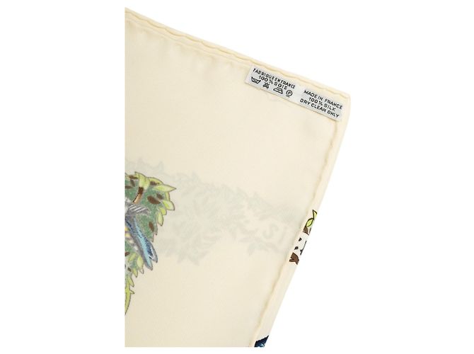 Foulard in seta Hermès Green Sichuan 90 - vista 4