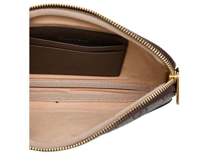 Gucci Mini Borsa a Tracolla Ophidia Web GG Supreme Beige - vista 4