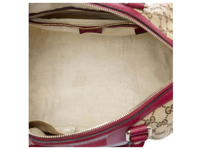 Gucci Beige Medium GG Canvas Web Joy Boston Tasche - Ansicht 4