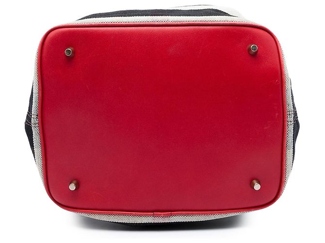 Borsa secchiello Burberry Ashby in tela Mega Check marrone Medium - vista 3