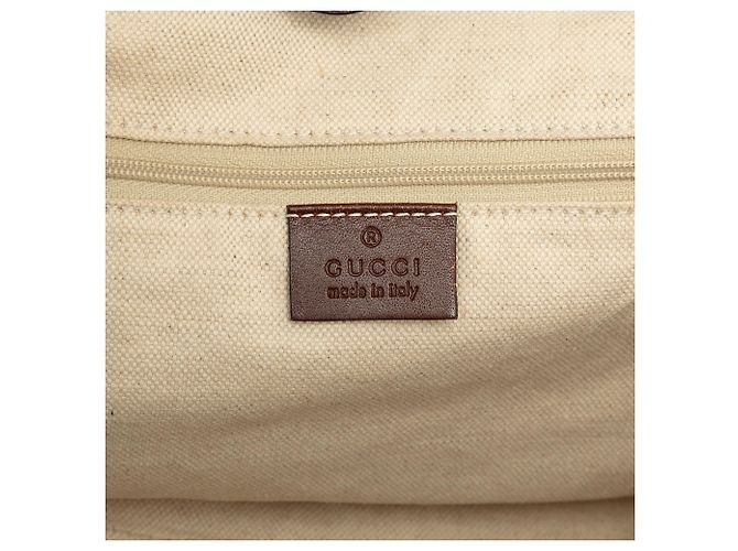Borsa Tote Gucci Sukey Medium in canvas GG marrone - vista 5