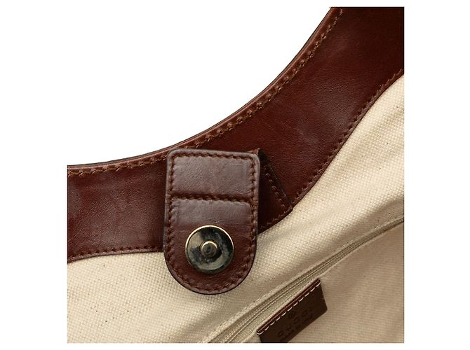 Borsa Tote Gucci Sukey Medium in canvas GG marrone - vista 6