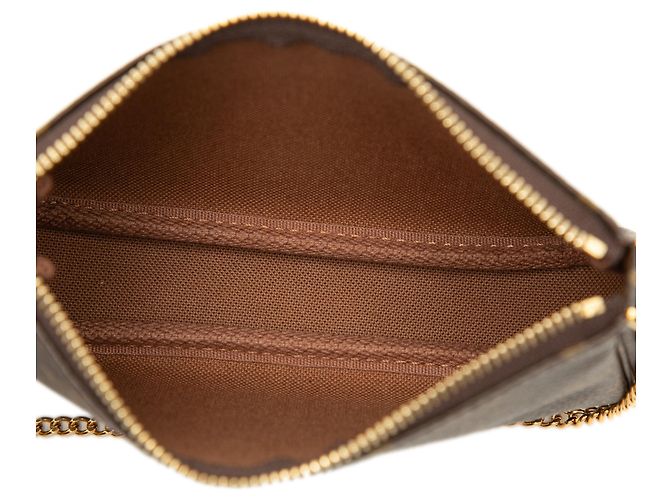 Louis Vuitton Brown Monogram Mini Pochette Accessoires - vista 4
