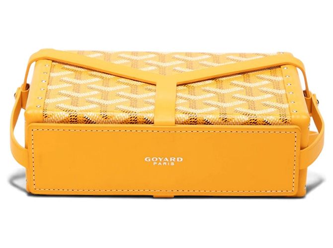 Borsa Minaudiere Trunk Goyardine Gialla Goyard - vista 3