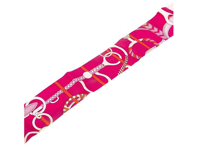 Hermès Pink Panoplie Equestre Seidentwilly - Ansicht 5