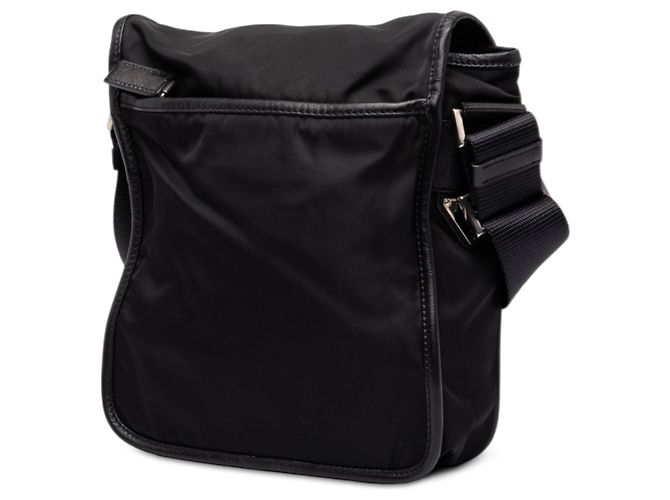Borsa a tracolla Prada in Tessuto nero con fibbia - vista 2