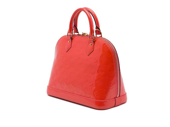 Louis Vuitton Orange Monogram Vernis Alma PM - vista 2