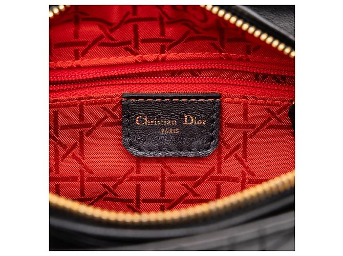 Dior Black Medium Lambskin Cannage Lady Dior - vista 5