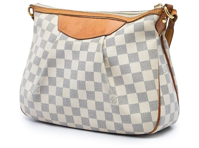 Louis Vuitton White Damier Azur Siracusa PM - vista 2