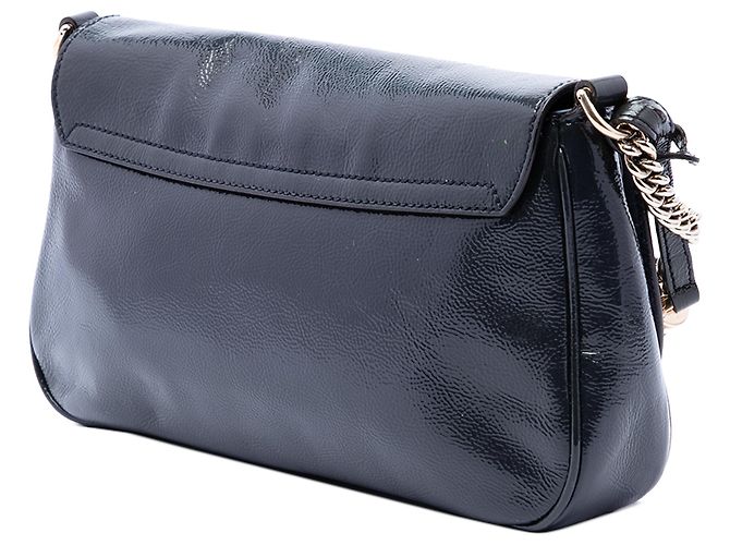 Gucci Blue Medium Patent Soho Chain Flap Crossbody - vista 2