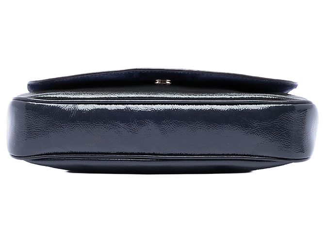 Gucci Blue Medium Patent Soho Chain Flap Crossbody - vista 3