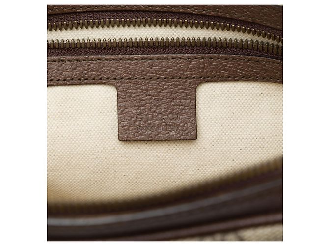 Borsa a tracolla Gucci Beige Small GG Supreme Web Ophidia - vista 5