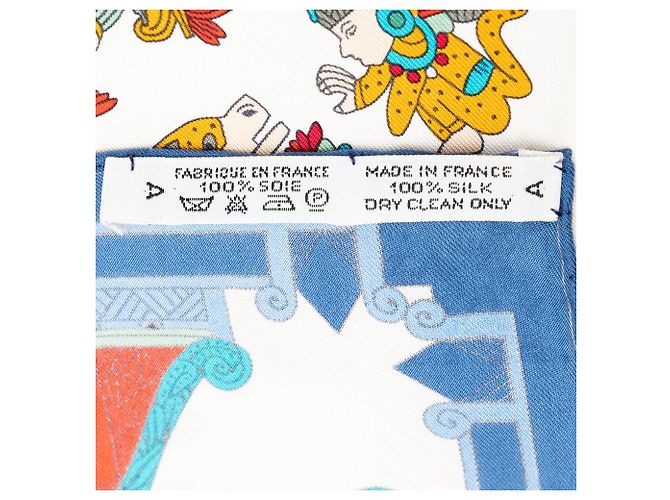 Carré di seta Hermès Blue Astres Et Soleils 90 - vista 2