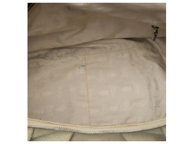 Borsa Satchel Gucci White Guccissima Icon Bit - vista 4