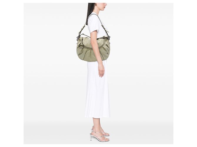 Borsa Satchel Gucci White Guccissima Icon Bit - vista 6